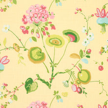 Load image into Gallery viewer, Schumacher Vasily Linen Fabric 180082 / Green And Yellow