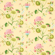 Load image into Gallery viewer, Schumacher Vasily Linen Fabric 180082 / Green And Yellow