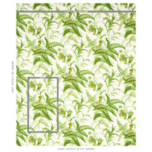 Load image into Gallery viewer, Schumacher Myers Fern Linen Fabric 180100 / Tropical