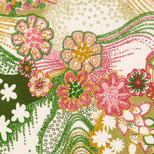 Load image into Gallery viewer, Schumacher Daisy Chain Fabric 180131 / Green And Pink
