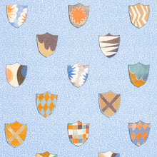 Load image into Gallery viewer, Schumacher Heraldic Fabric 180161 / Oxford Blue