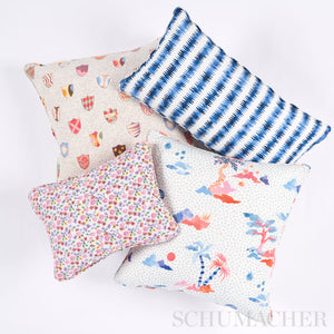 Schumacher Cardiogram Fabric 180182 / Blue