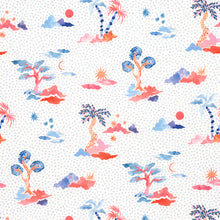 Load image into Gallery viewer, Schumacher Valletta Fabric 180190 / Sky And Pink