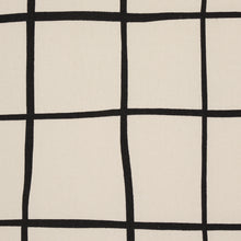 Load image into Gallery viewer, Schumacher Painterly Windowpane Fabric 180290 / Black