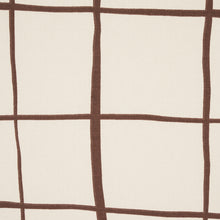 Load image into Gallery viewer, Schumacher Painterly Windowpane Fabric 180291 / Brown