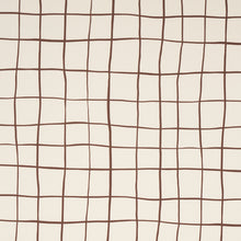 Load image into Gallery viewer, Schumacher Painterly Windowpane Fabric 180291 / Brown