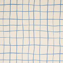 Load image into Gallery viewer, Schumacher Painterly Windowpane Fabric 180292 / Blue