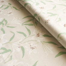 Load image into Gallery viewer, Schumacher Scattered Lilies Fabric 180300 / Cream