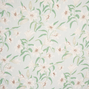 Schumacher Scattered Lilies Fabric 180301 / Sky