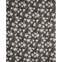 Load image into Gallery viewer, Schumacher Scattered Lilies Fabric 180302 / Charcoal