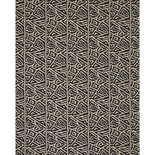 Load image into Gallery viewer, Schumacher Jagged Maze Fabric 180320 / Black