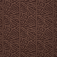 Load image into Gallery viewer, Schumacher Jagged Maze Fabric 180321 / Brown