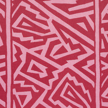 Load image into Gallery viewer, Schumacher Jagged Maze Fabric 180322 / Pink
