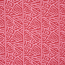 Load image into Gallery viewer, Schumacher Jagged Maze Fabric 180322 / Pink
