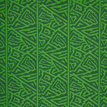 Load image into Gallery viewer, Schumacher Jagged Maze Fabric 180323 / Green