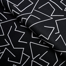 Load image into Gallery viewer, Schumacher Tangent Print Fabric 180410 / Carbon