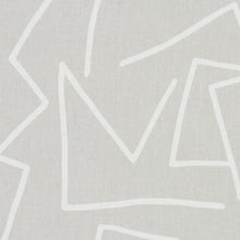Load image into Gallery viewer, Schumacher Tangent Print Fabric 180411 / Grey