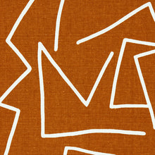 Load image into Gallery viewer, Schumacher Tangent Print Fabric 180412 / Saffron