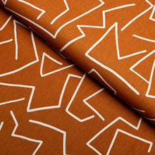 Load image into Gallery viewer, Schumacher Tangent Print Fabric 180412 / Saffron