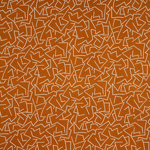 Load image into Gallery viewer, Schumacher Tangent Print Fabric 180412 / Saffron