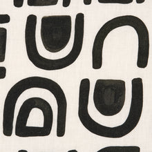 Load image into Gallery viewer, Schumacher Threshold Printed Linen Fabric 180421 / Carbon