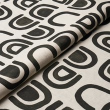 Load image into Gallery viewer, Schumacher Threshold Printed Linen Fabric 180421 / Carbon