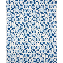 Load image into Gallery viewer, Schumacher Threshold Printed Linen Fabric 180422 / Lapis