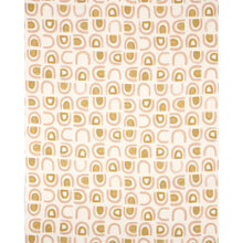 Load image into Gallery viewer, Schumacher Threshold Printed Linen Fabric 180423 / Salt &amp; Ochre