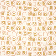 Load image into Gallery viewer, Schumacher Threshold Printed Linen Fabric 180423 / Salt &amp; Ochre