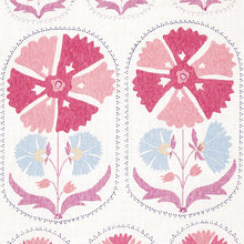 Load image into Gallery viewer, Schumacher Anjuna Floral Linen Print Fabric 180480 / Mulberry