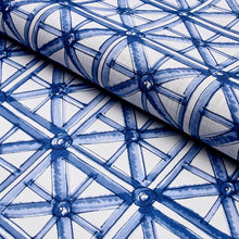 Load image into Gallery viewer, Schumacher Portail Francais Indoor/Outdoor Fabric 180770 / Navy