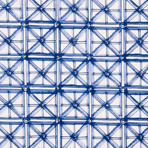 Schumacher Portail Francais Indoor/Outdoor Fabric 180770 / Navy