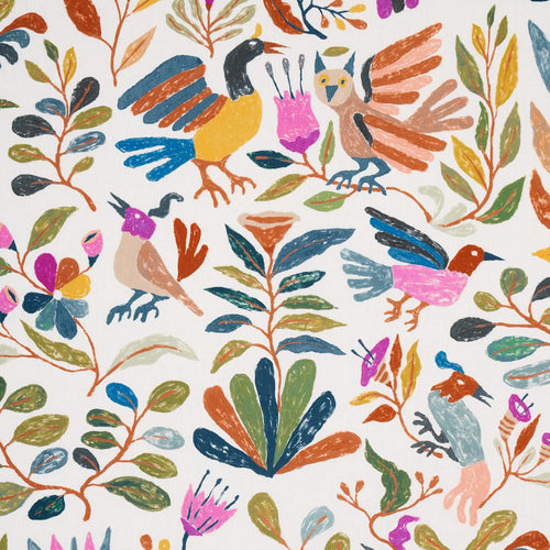 Schumacher Canopy Fabric 180850 / Multi Birds