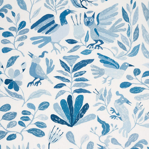 Schumacher Canopy Fabric 180851 / Blue Birds