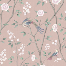 Load image into Gallery viewer, Schumacher Paradise Birds Wallpaper 1901 / Blush Shimmer