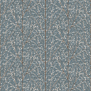 Schumacher Korgpil Mural Wallpaper 1957 / Blue
