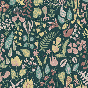 Schumacher Herbarium Wallpaper 1976 / Spruce