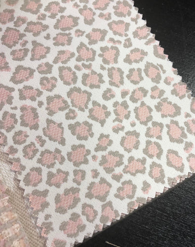6 Colorways Cheetah Animal Small Pattern Upholstery Fabric Pink Gray White