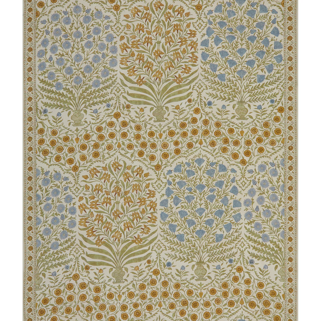 Lee Jofa Sameera Fabric / Sapphire/Gold