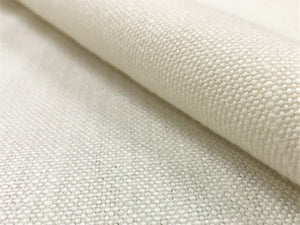 1.5 Yard Designer Belgian Cream Ivory Neutral Linen MCM Mid Century Modern Upholstery Drapery Fabric