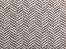 Load image into Gallery viewer, TDC Sant Inez Herringbone Gray Off White Abstract Geometric Indoor Outdoor Bella Dura Water Resistant Upholstery Fabric