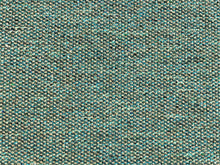 Load image into Gallery viewer, Designer Woven Basketweave Linen Blend Teal Blue Silver Gray Speckled Tweed Mid Century Modern Upholstery Fabric