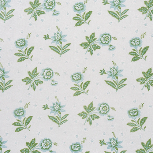 Schumacher Colline Fabric 180540 / Leaf & Aqua