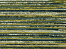 Load image into Gallery viewer, Water &amp; Stain Resistant Navy Blue Green Teal Grey Abstract Chenille Upholstery Fabric