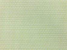 Load image into Gallery viewer, Designer Water &amp; Stain Resistant Lime Green Ivory Small Scale Geometric Diamond Upholstery Drapery Fabric
