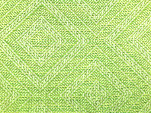 1.3 Yard of Schumacher Tortola Kiwi Lime Green Beige Geometric Woven Indoor Outdoor Water Resistant Upholstery Fabric