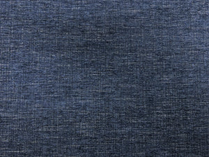 Designer Water & Stain Resistant Navy Blue White Chenille Upholstery Fabric