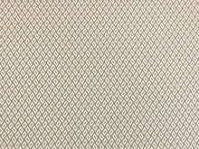 Load image into Gallery viewer, Designer Water &amp; Stain Resistant Polypropylene Indoor Outdoor Beige Cream Diamond Upholstery Fabric