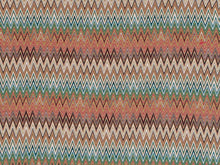 Load image into Gallery viewer, Missoni Vitim 164 Green Red Beige Mustard Chevron Geometric Upholstery Fabric