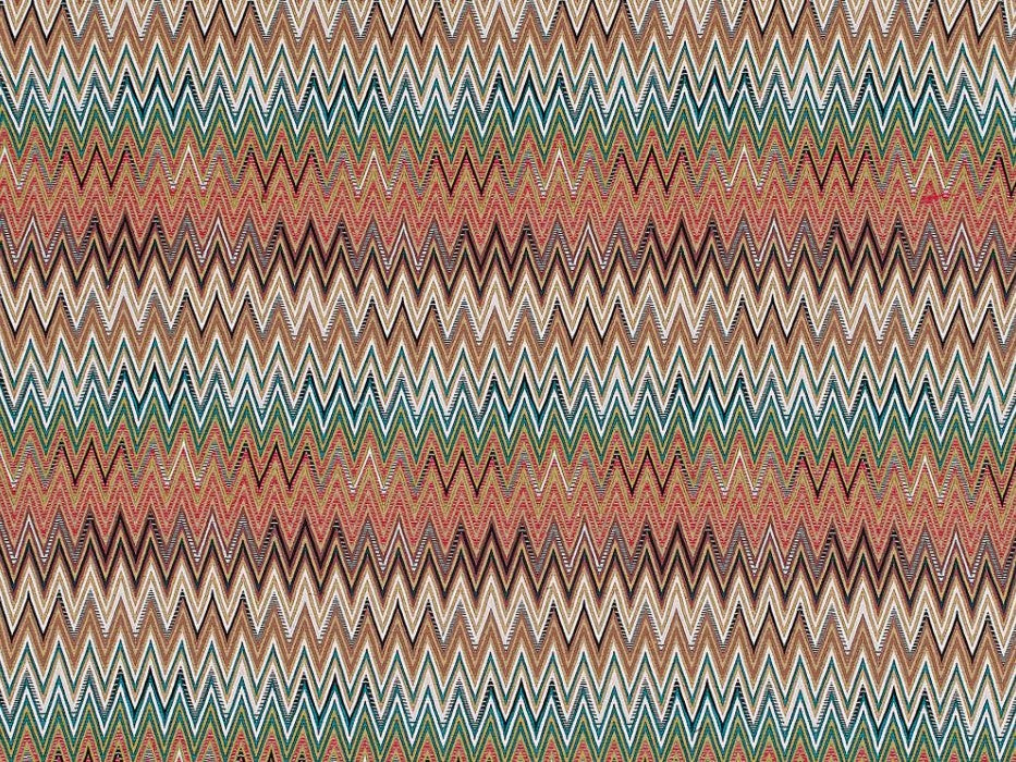 Missoni Vitim 164 Green Red Beige Mustard Chevron Geometric Upholstery Fabric